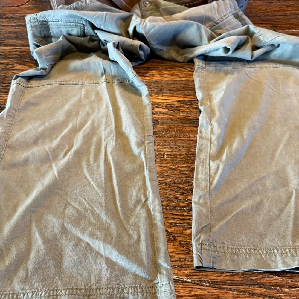 American Eagle AE Green Cargo Wide Leg Pants Stretch 6 - Picture 6 of 16